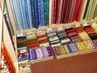 Photo of fabric shop